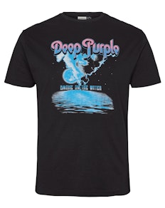North 56°4 Official Licensed Deep Purple Slub Jersey T-Shirt Black